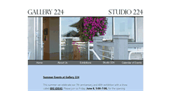 Desktop Screenshot of gallery224.com