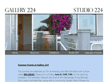 Tablet Screenshot of gallery224.com